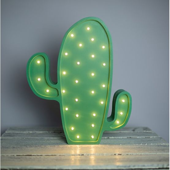 Dziecięce drewniane lampa LED lampa Kaktus