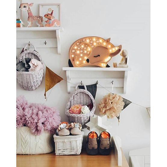 Dziecięce drewniane lampa Srnka