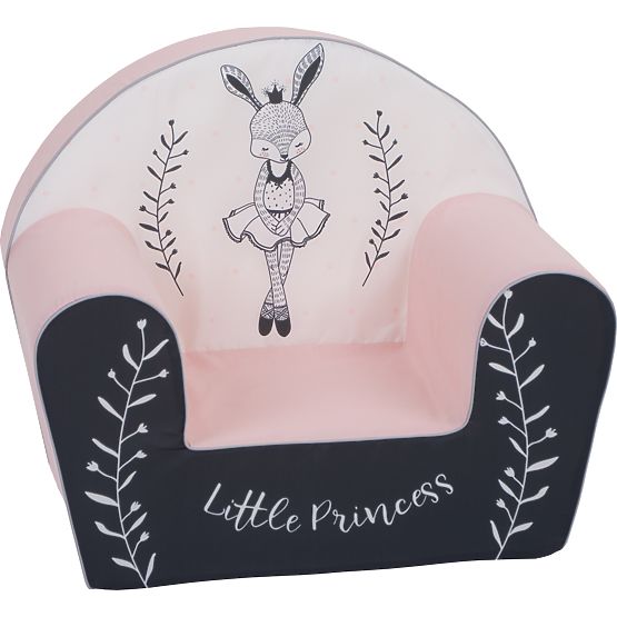 Krzesełko dziecięce Bunny Ballerina - biało-różowe