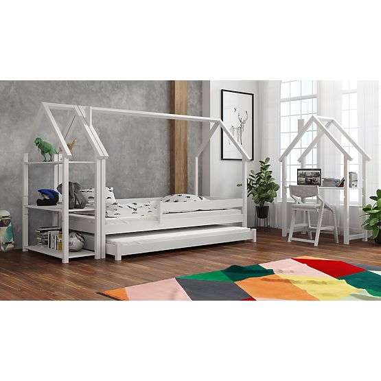Dziecięce łóżko domek Frank - białe