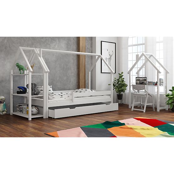 Dziecięce łóżko domek Frank - białe