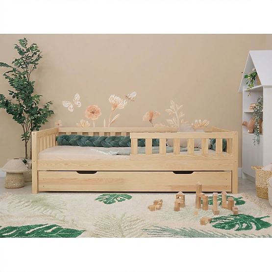 Dziecięce łóżko Montessori Ourbaby Meadow plus - naturalne