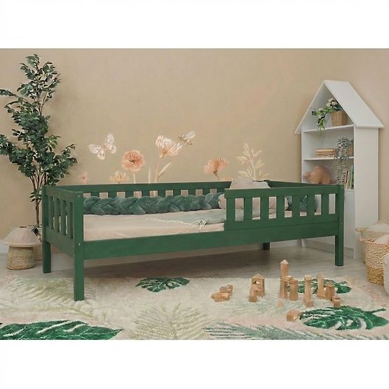 Dziecięce łóżko Montessori Ourbaby Meadow plus - zielone