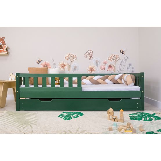 Łóżko dziecięce Ourbaby Meadow plus - zielone