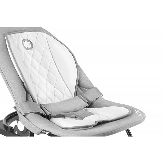 Dziecięce materac LIONELO - szaro-czarny