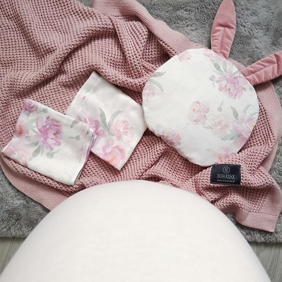 Dziecięce muślin pieluszki Peonie