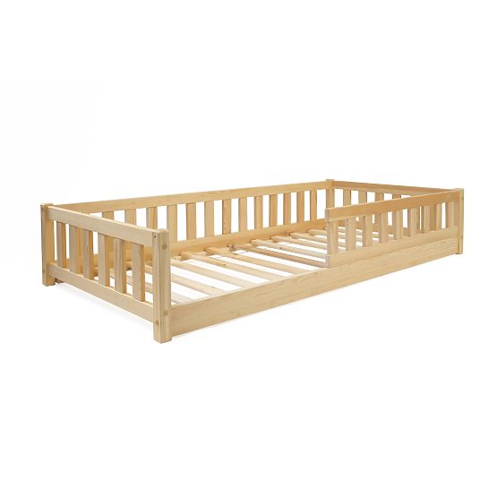 Niskie łóżko dziecięce Montessori Meadow - naturalne