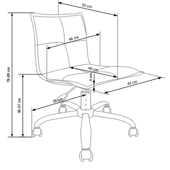 Dziecięce obrotowe krzesełko Magic różowe