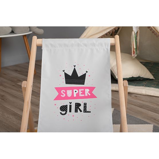 Krzesełko plażowe dla dzieci Super Beach - szare