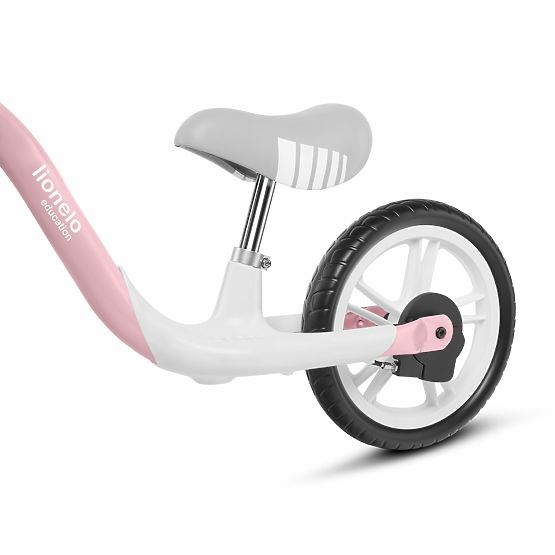 Leżaczek dziecięcy Arie z hamulcem ręcznym - różowo-szary