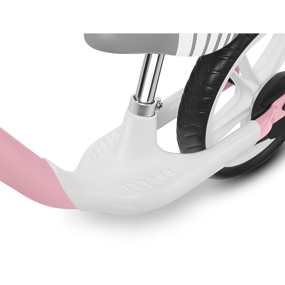 Leżaczek dziecięcy Arie z hamulcem ręcznym - różowo-szary