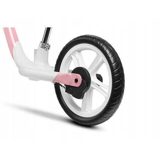 Leżaczek dziecięcy Arie z hamulcem ręcznym - różowo-szary