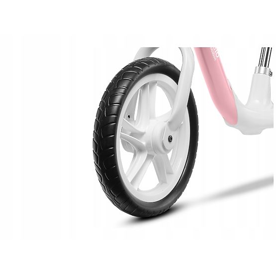 Leżaczek dziecięcy Arie z hamulcem ręcznym - różowo-szary