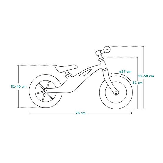 Leżaczek dziecięcy Arie z hamulcem ręcznym - różowo-szary