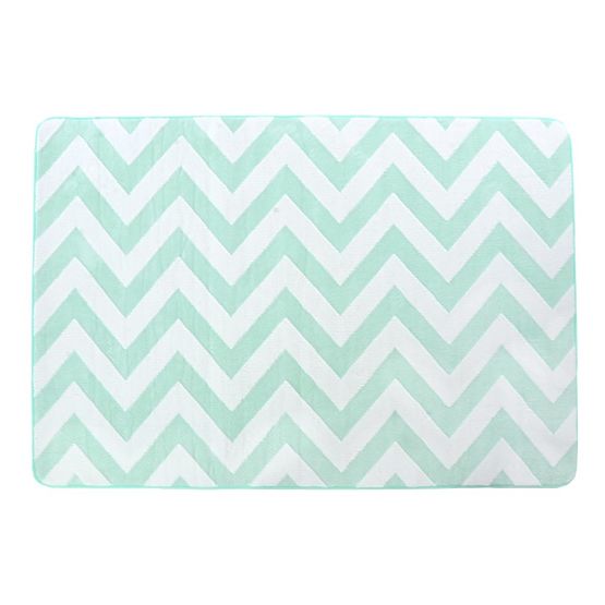 Dziecięcy dywan 3D ZIG ZAG MINT & WHITE