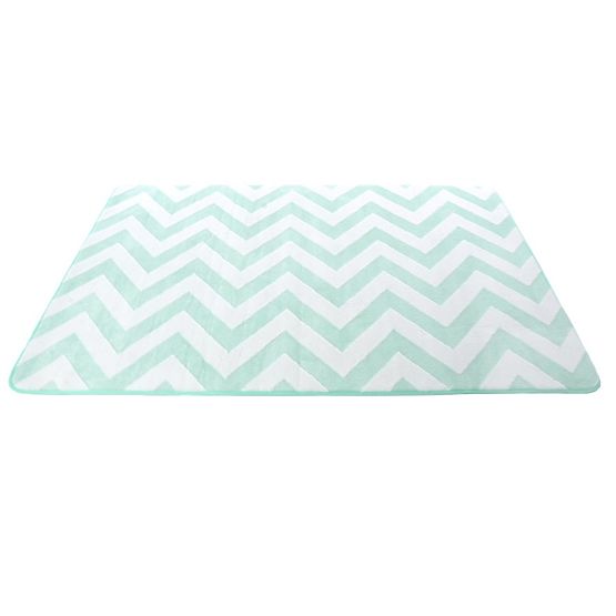 Dziecięcy dywan 3D ZIG ZAG MINT & WHITE