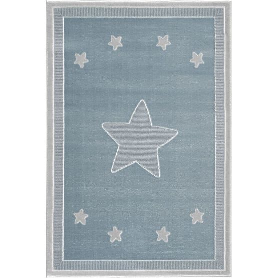Dziecięcy dywan Princess Star- niebieski