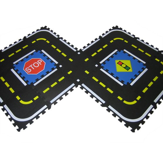 Dziecięcy dywan puzzle śledzić