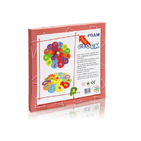 Dziecięcy dywan puzzle zegar