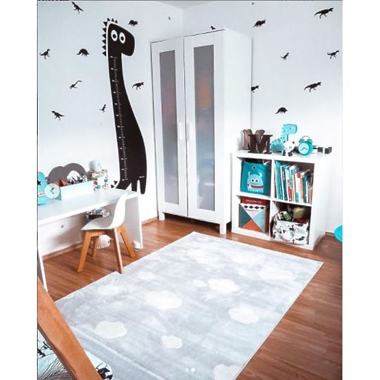 Dziecięcy dywan Sky Cloud - srebrny
