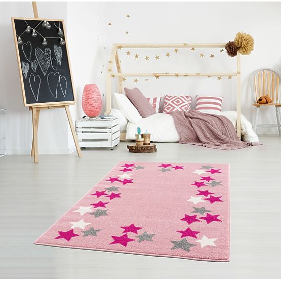 Dziecięcy dywan Spring Star - różowy