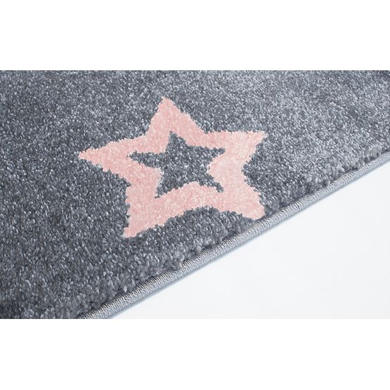 Dziecięcy dywan STARLIGHT srebrnoszary/różowy