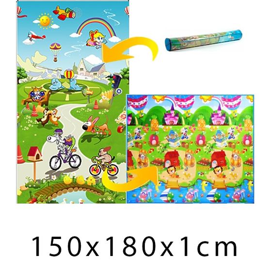 Dziecięcy piankowy dywan Dom lew + bajka świat 150x180x1 cm