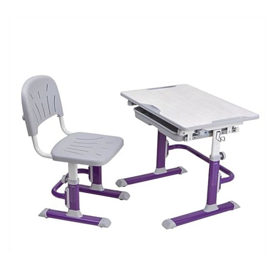 Dziecięcy pisanie stół + krzesło Cubby Lupin - fioletowy