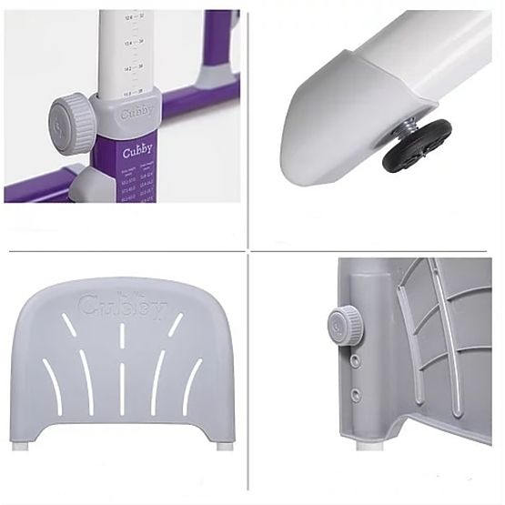 Dziecięcy pisanie stół + krzesło Cubby Lupin - fioletowy