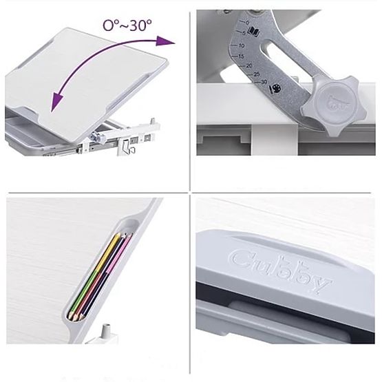 Dziecięcy pisanie stół + krzesło Cubby Lupin - fioletowy