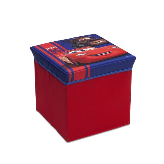 Dziecięcy puf z magazynowanie miejscem Cars