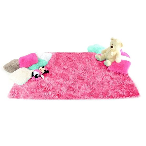 Dziecięcy różowy dywan Hot Pink.