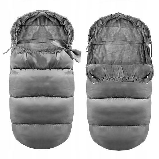 Dziecięcy śpiwór do wózka Ice szary