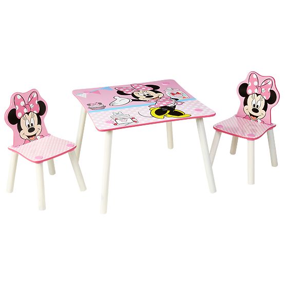 Dziecięcy stół z krzesłami Minnie Mouse