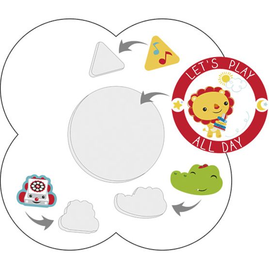 Dziecięcy stół z stolec Fisher Price