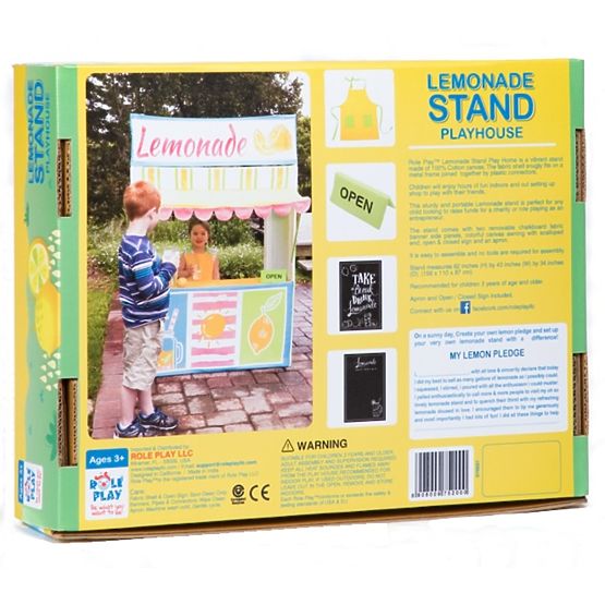 Dziecięcy w dom Stand z lemoniada