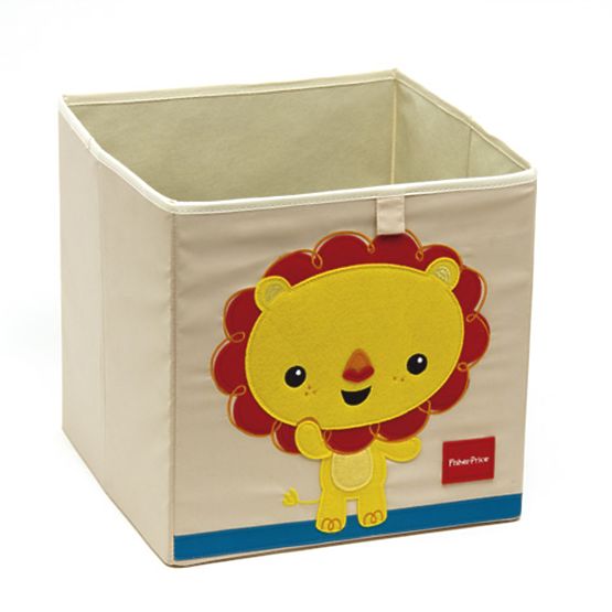 Dziecięcy z materiału magazynowanie pudełko Fisher Price - lew