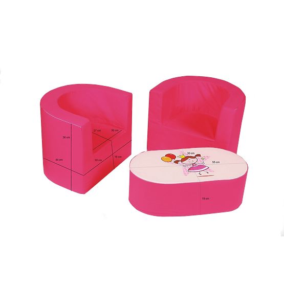 Dziecięcy zestaw meble niebieski z groszki