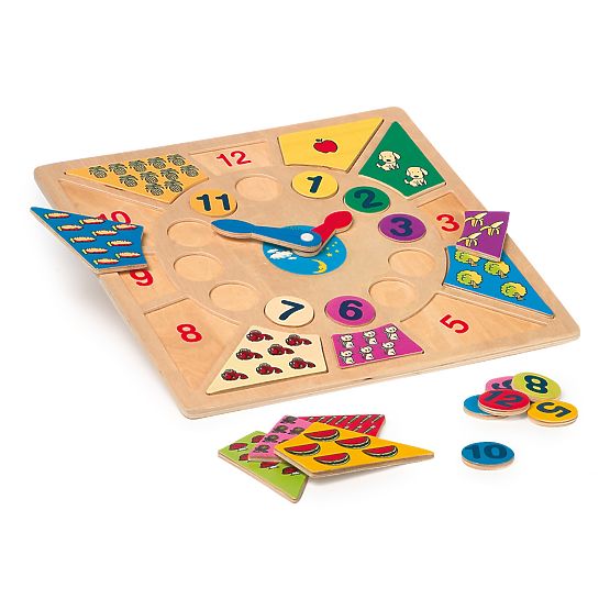 Puzzle edukacyjne „Wkładanie małych stóp” – nauka godzin