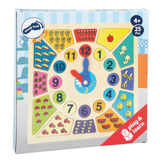 Puzzle edukacyjne „Wkładanie małych stóp” – nauka godzin
