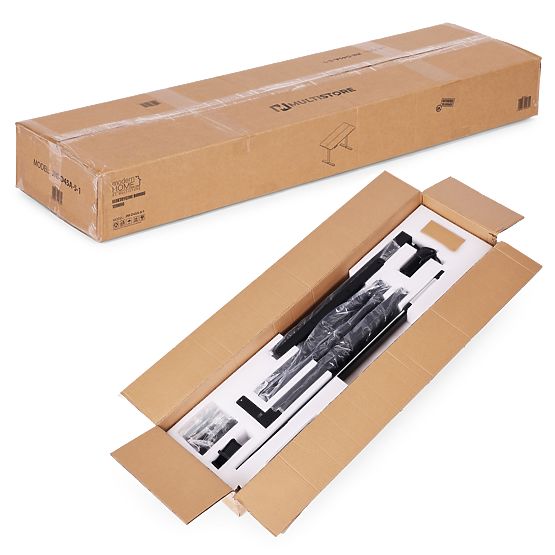 Elektryczne biurko regulowane 120x60 cm wysokość regulowana 72-117 cm czarne ModernHome