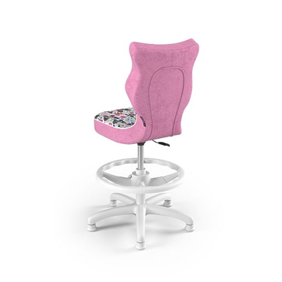 Dziecięce ergonomiczne krzesło do biurka dostosowane do wzrostu 119-142 cm - motyle