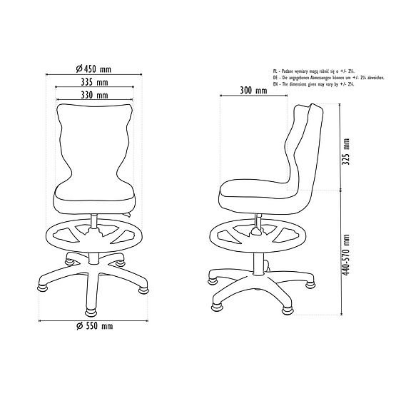 Dziecięce ergonomiczne krzesło do biurka dostosowane do wzrostu 119-142 cm - zwierzątka