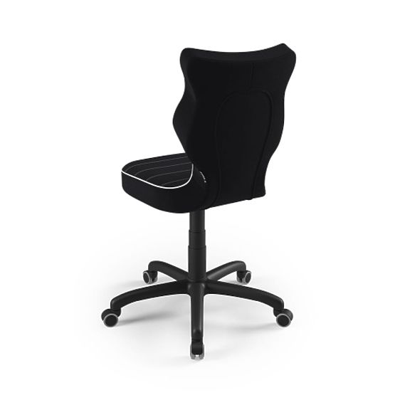 Ergonomiczne krzesło do biurka dostosowane do wzrostu 146-176,5 cm - czarne