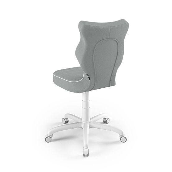 Ergonomiczne krzesło do biurka dostosowane do wzrostu 146-176,5 cm - szare