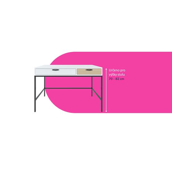 Ergonomiczne krzesło do biurka dostosowane do wzrostu 159-188 cm - granatowy