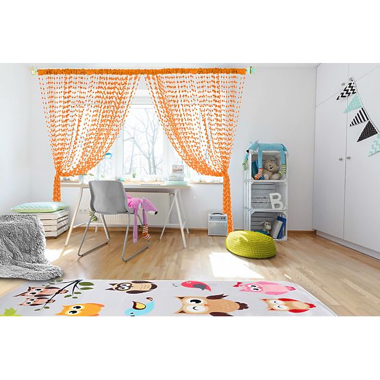 Firanka dla dzieci Baby Ball, pomarańczowa