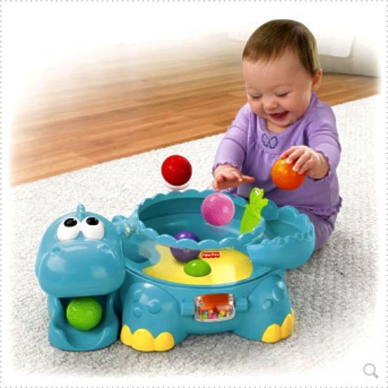 Fisher Price Go Baby Go - muzyczny dinozaur Dino