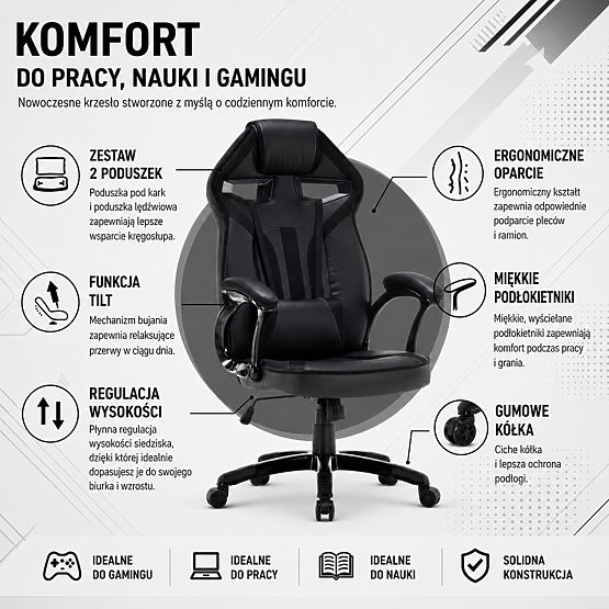 Fotel Drift DRIFT CZARNY