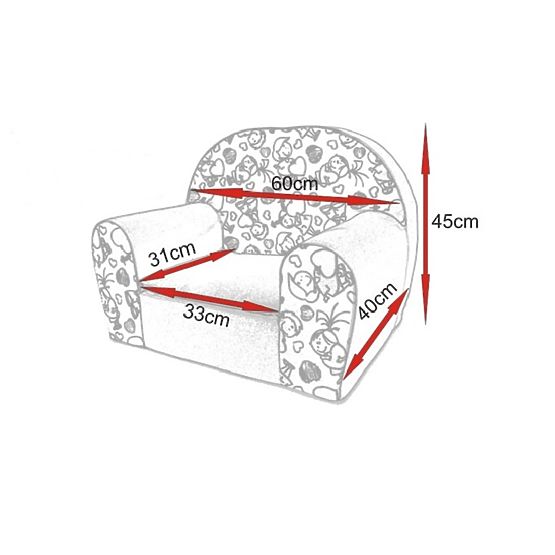 Fotelik dziecięcy Gwiazdy - niebieskie
